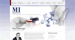 Desktop Screenshot of merageinstitute.org