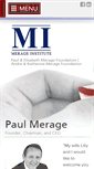 Mobile Screenshot of merageinstitute.org